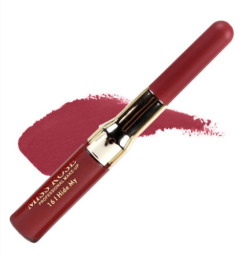 2 in 1 Matte Lipliner And Liquid Lip Gloss - 16 Hide My